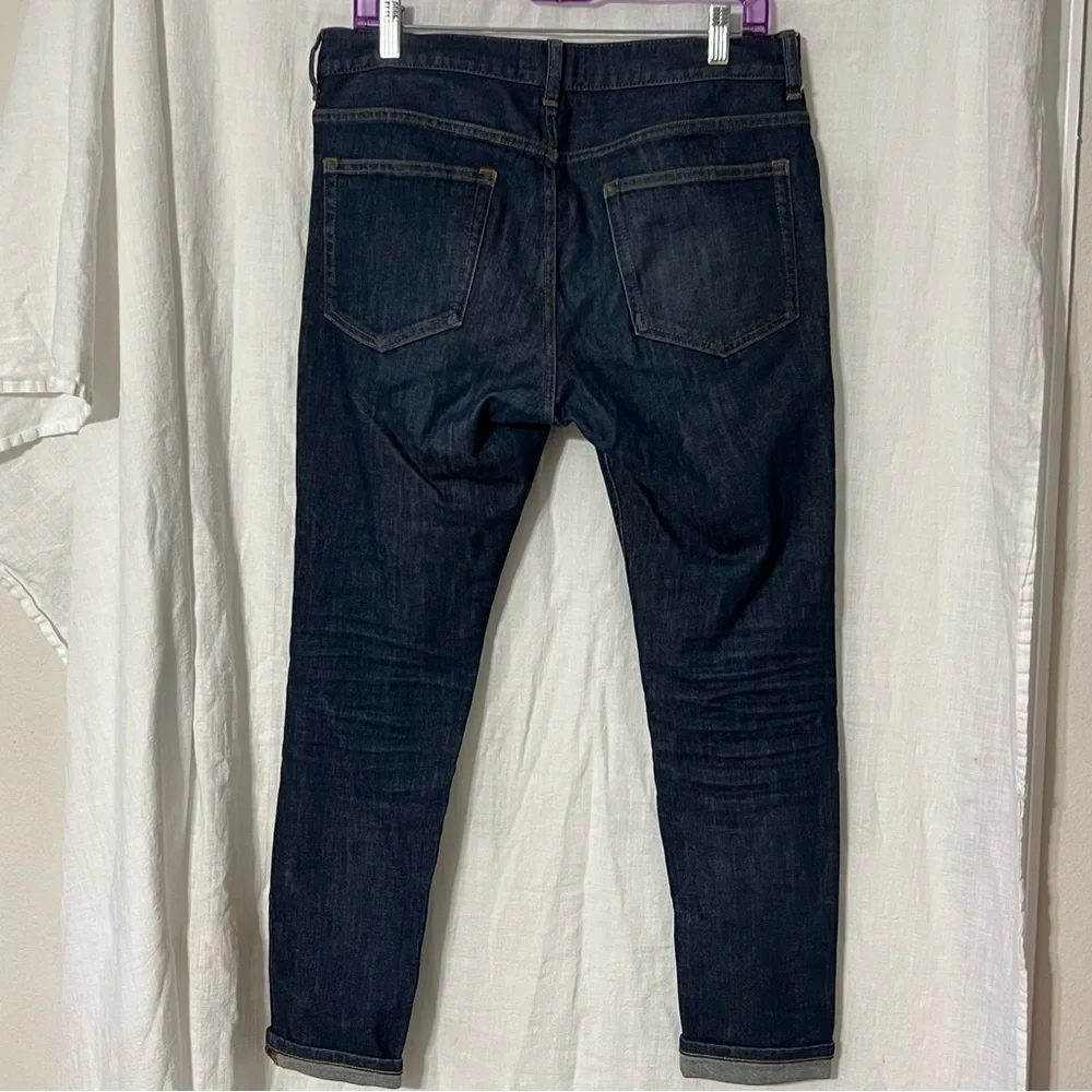 Everlane Men’s Size 32x30 Jeans Skinny Dark Blue Denim Stretch Cotton Ca…